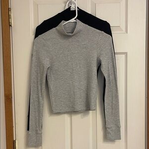 American Eagle mock neck crop tops